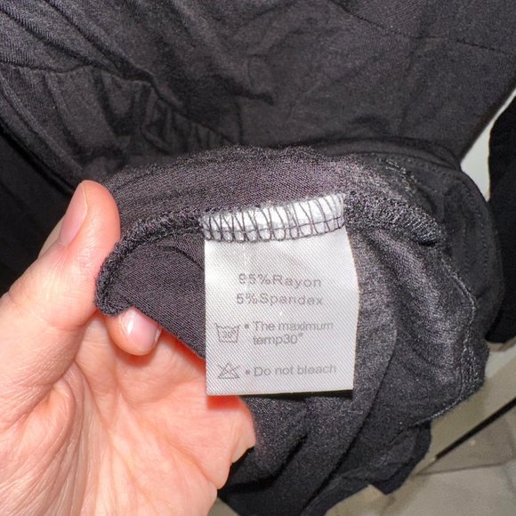 Shein Black Peplum Top or Dress with Cinched Chest - Picture 5 of 5